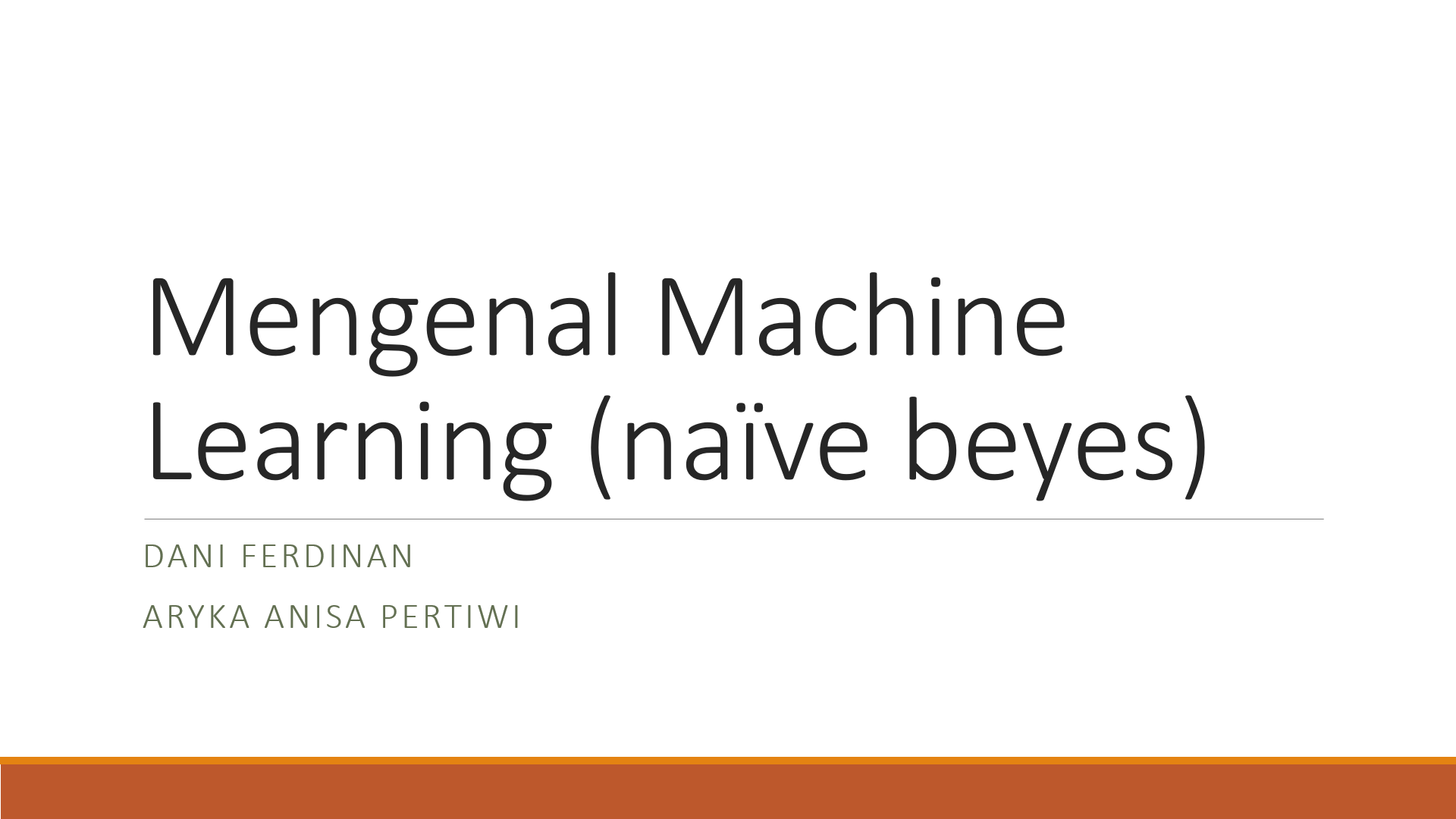 Mengenal Machine Learning PK1214050